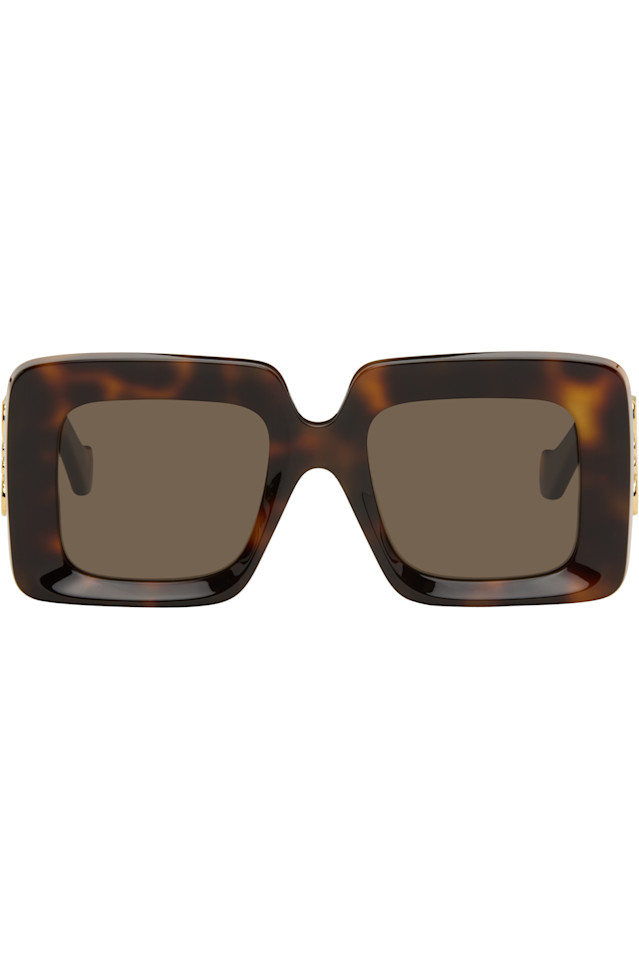 Loewe Коричневые квадратные солнцезащитные очки с фаской, выполненные в виде анаграммы
Loewe Коричневые квадратные солнцезащитные очки с фаской, выполненные в виде анаграммы