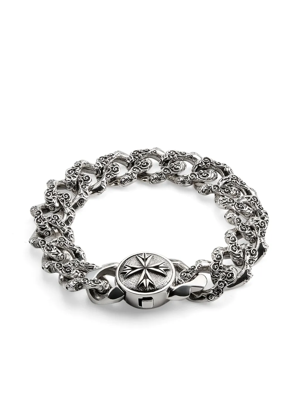 Большой браслет-цепочка с цветочным узором Emanuele Bicocchi, серебяный
Большой браслет-цепочка с цветочным узором Emanuele Bicocchi, серебяный