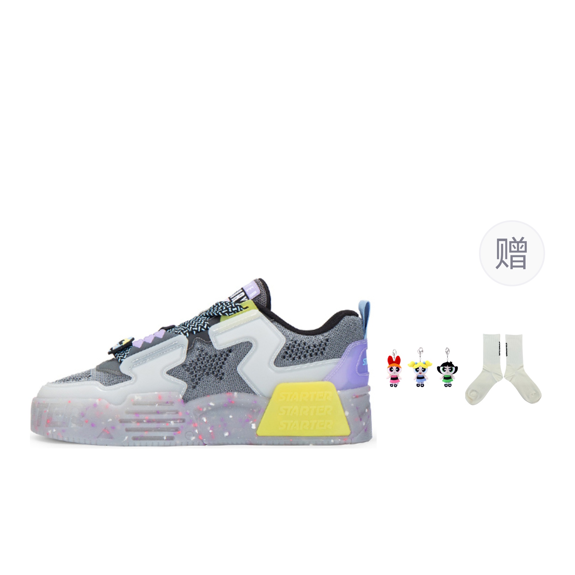 STARTER Кроссовки Powerpuff Girls мужские низкие серые Justice Gray, цвет Justice Gray (Random Comes with Bag Charm 1 Pc and Crew Socks 1 Pack)
STARTER Кроссовки Powerpuff Girls мужские низкие серые Justice Gray, цвет Justice Gray (Random Comes with Bag Charm 1 Pc and Crew Socks 1 Pack)