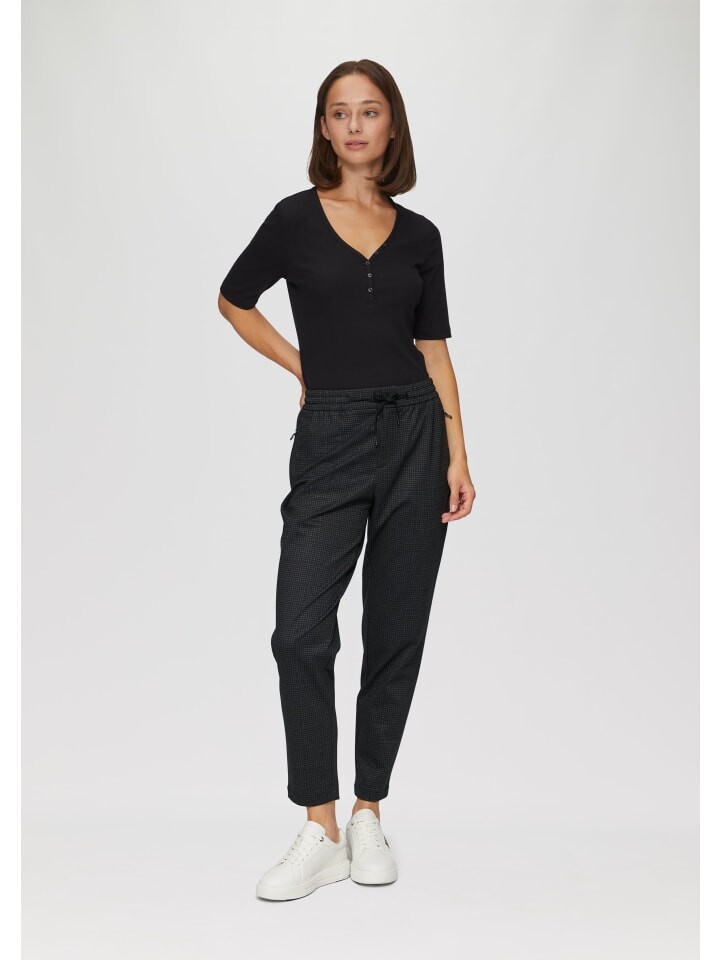 Тканевые брюки sOliver 7/8, черный
Тканевые брюки sOliver 7/8, черный