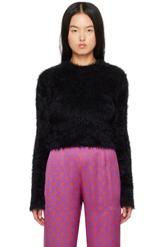 Черный дикий пухлый свитер Marine Serre
Черный дикий пухлый свитер Marine Serre