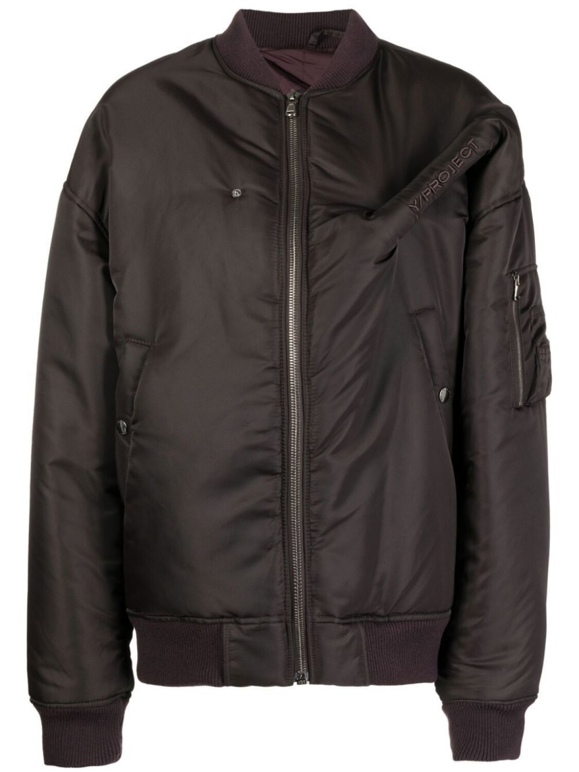 Бомбер с вышитым логотипом Y/Project, коричневый
Бомбер с вышитым логотипом Y/Project, коричневый