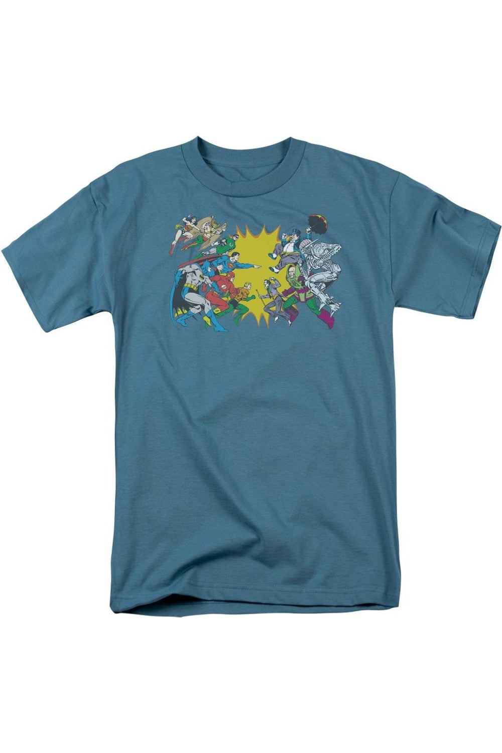 Футболка с коротким рукавом для взрослых DC Comics Face Off Gildan, цвет slate
Футболка с коротким рукавом для взрослых DC Comics Face Off Gildan, цвет slate