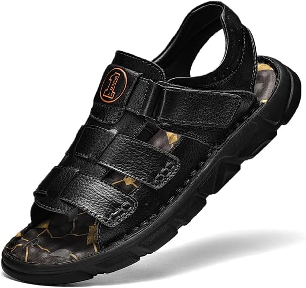 Мужские сандалии Mecolop из кожи с открытым носком для активного отдыха на улице, регулируемые, летние пляжные туфли, черный
Мужские сандалии Mecolop из кожи с открытым носком для активного отдыха на улице, регулируемые, летние пляжные туфли, черный