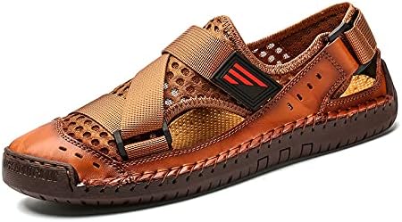 Мужские сандалии Asifn с закрытым носком, кожаные, дышащие, легкие, для активного отдыха, повседневной носки, удобные для походов, прогулок и водных видов спорта, коричневый
Мужские сандалии Asifn с закрытым носком, кожаные, дышащие, легкие, для активного отдыха, повседневной носки, удобные для походов, прогулок и водных видов спорта, коричневый