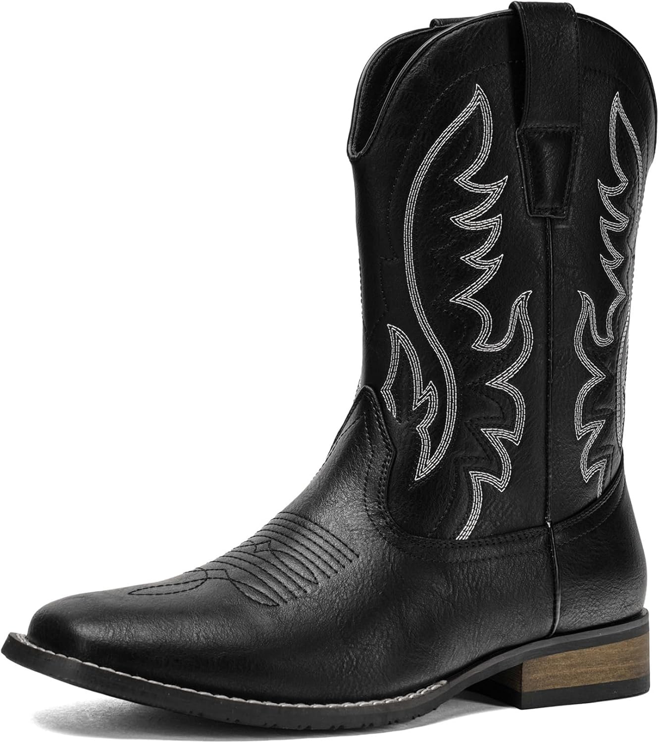 Мужские ковбойские ботинки Kitulandy в западном стиле, модные ретро, стильные вышитые ботинки с квадратным носком и массивным каблуком, белый/черный
Мужские ковбойские ботинки Kitulandy в западном стиле, модные ретро, стильные вышитые ботинки с квадратным носком и массивным каблуком, белый/черный