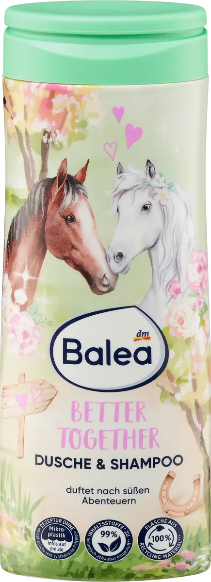 Детский душ Шампунь 2в1 «Лучше вместе» 300мл Balea
Детский душ Шампунь 2в1 «Лучше вместе» 300мл Balea