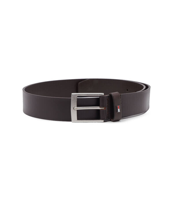 Ремень кожаный Tommy Hilfiger с логотипом, коричневый 
Ремень кожаный Tommy Hilfiger с логотипом, коричневый