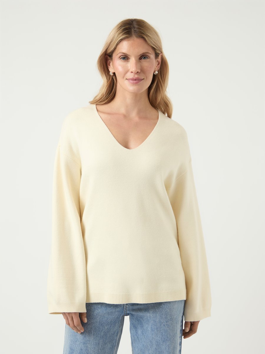 Джемпер YAS YASELMA V NECK PULLOVER, Birch/Off-White
Джемпер YAS YASELMA V NECK PULLOVER, Birch/Off-White