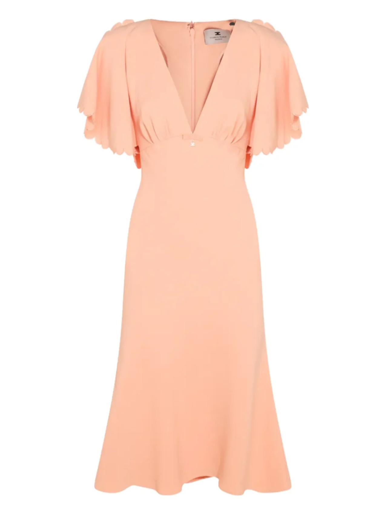 Платье миди с фестончатыми рукавами Elisabetta Franchi, оранжевый
Платье миди с фестончатыми рукавами Elisabetta Franchi, оранжевый