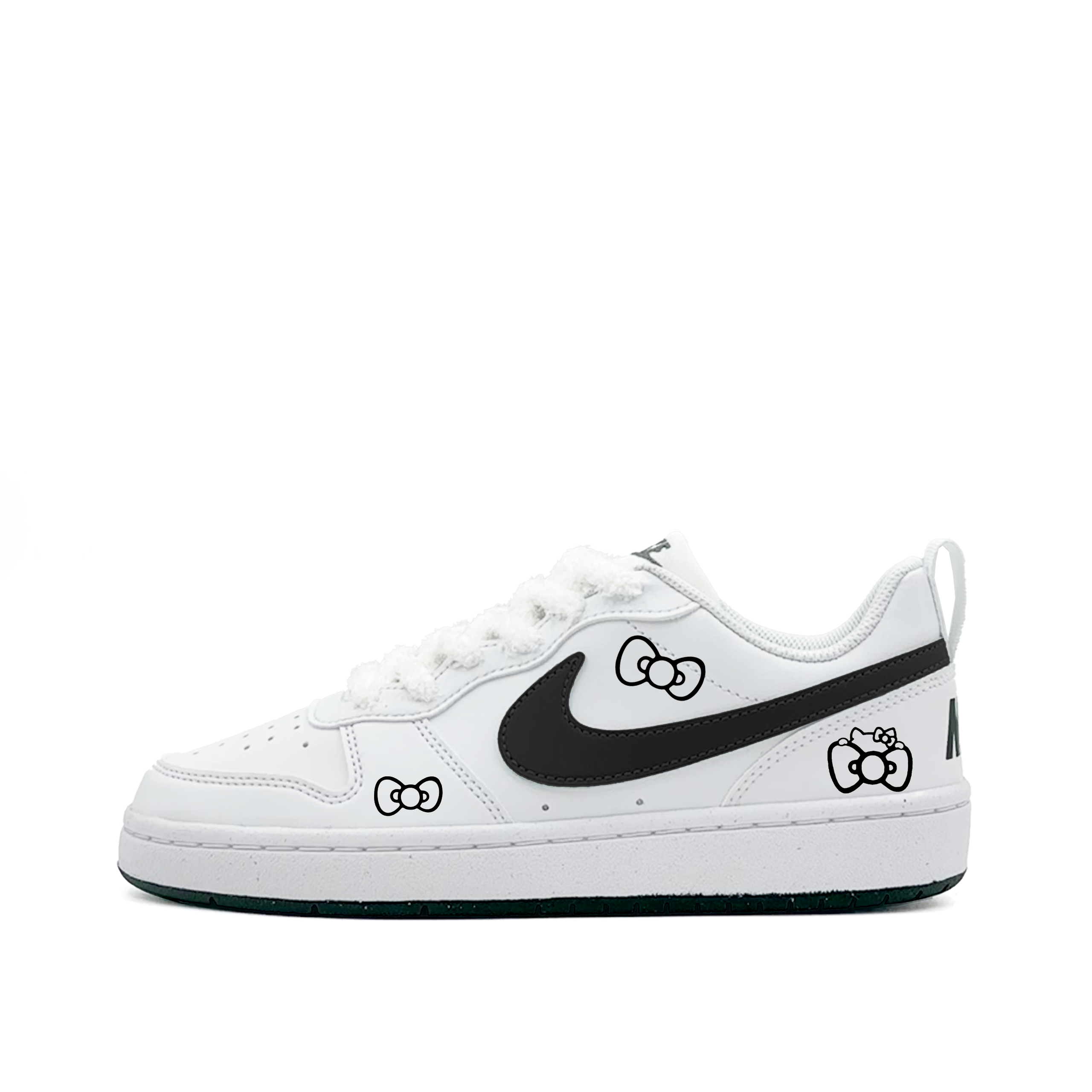 Nike Court Borough Sweet Sugar Heart Kitten Low top Детские скейтерские кроссовки Black White
Nike Court Borough Sweet Sugar Heart Kitten Low top Детские скейтерские кроссовки Black White