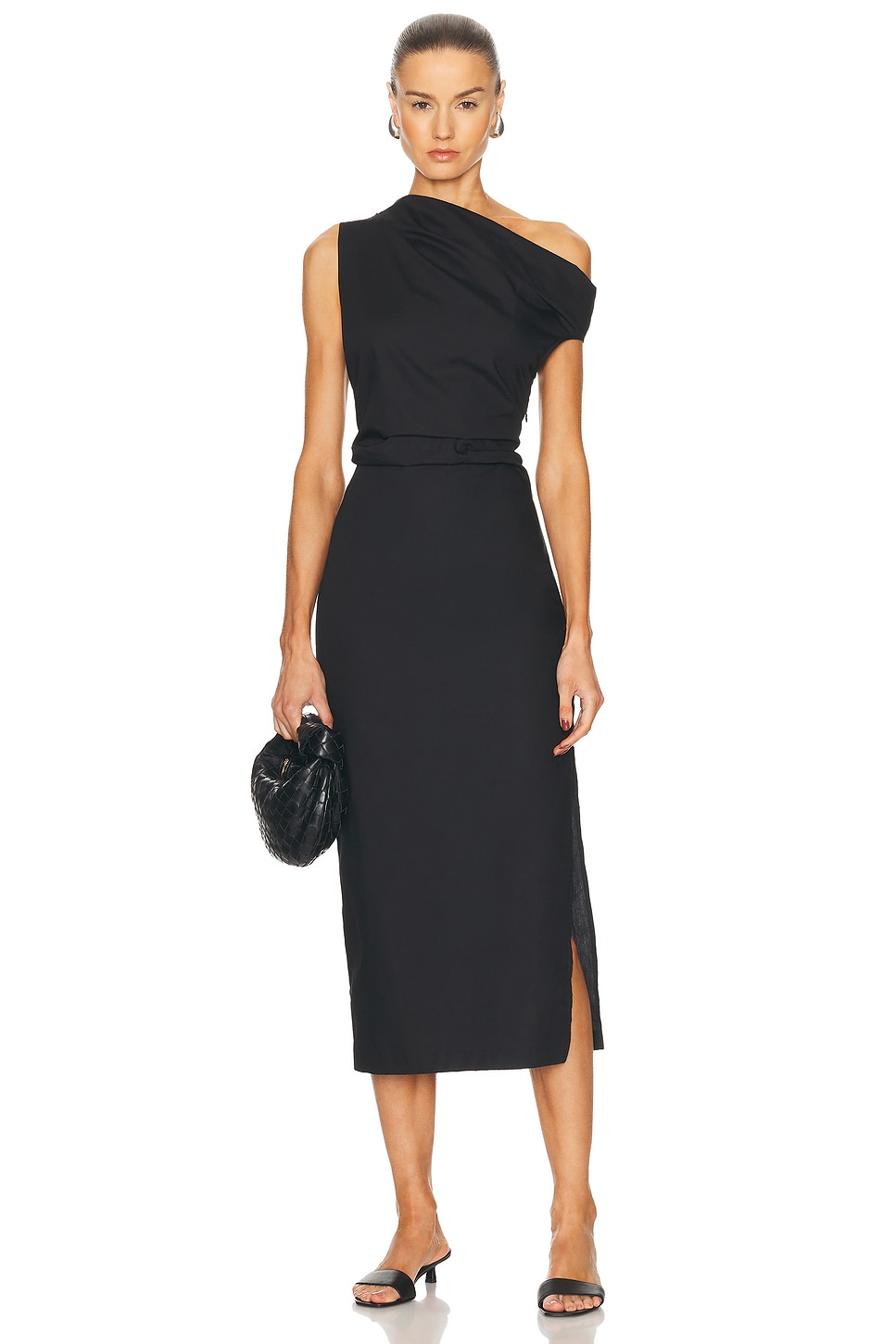 Платье с рельефным узором из поплина Enza Costa, Black
Платье с рельефным узором из поплина Enza Costa, Black