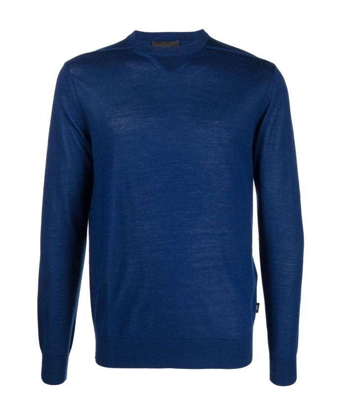 Синий шерстяной свитер из смеси шерсти Emporio Armani, синий
Синий шерстяной свитер из смеси шерсти Emporio Armani, синий