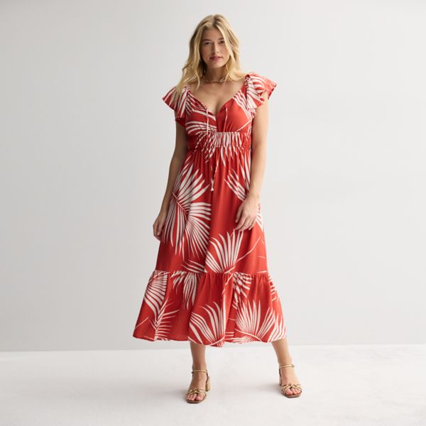 Миди-платье с пышными рукавами Nine West, цвет clay tropical palm
Миди-платье с пышными рукавами Nine West, цвет clay tropical palm