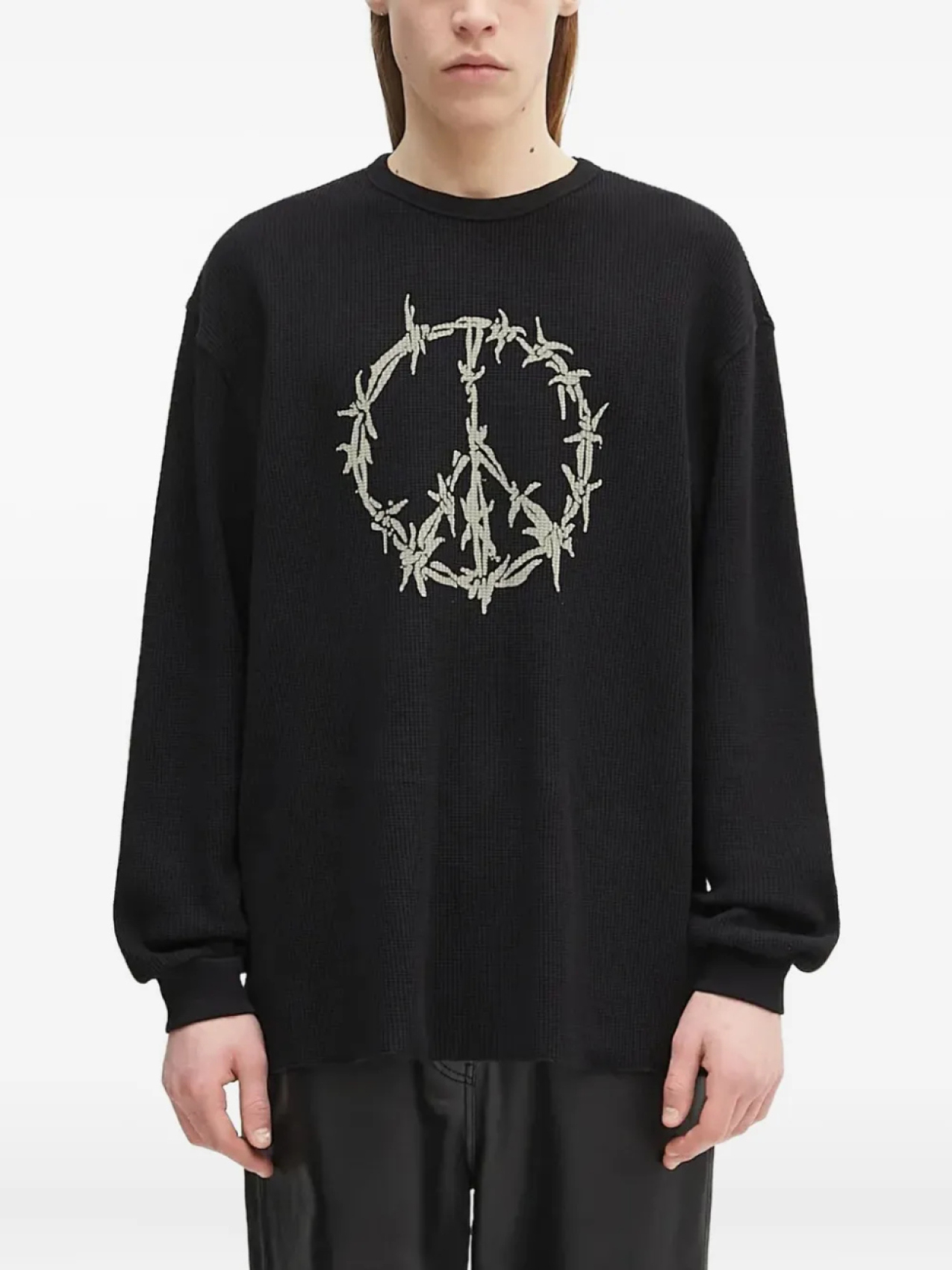 Футболка с длинными рукавами из вафельной вязки «Овен» Aries, черный
Футболка с длинными рукавами из вафельной вязки «Овен» Aries, черный