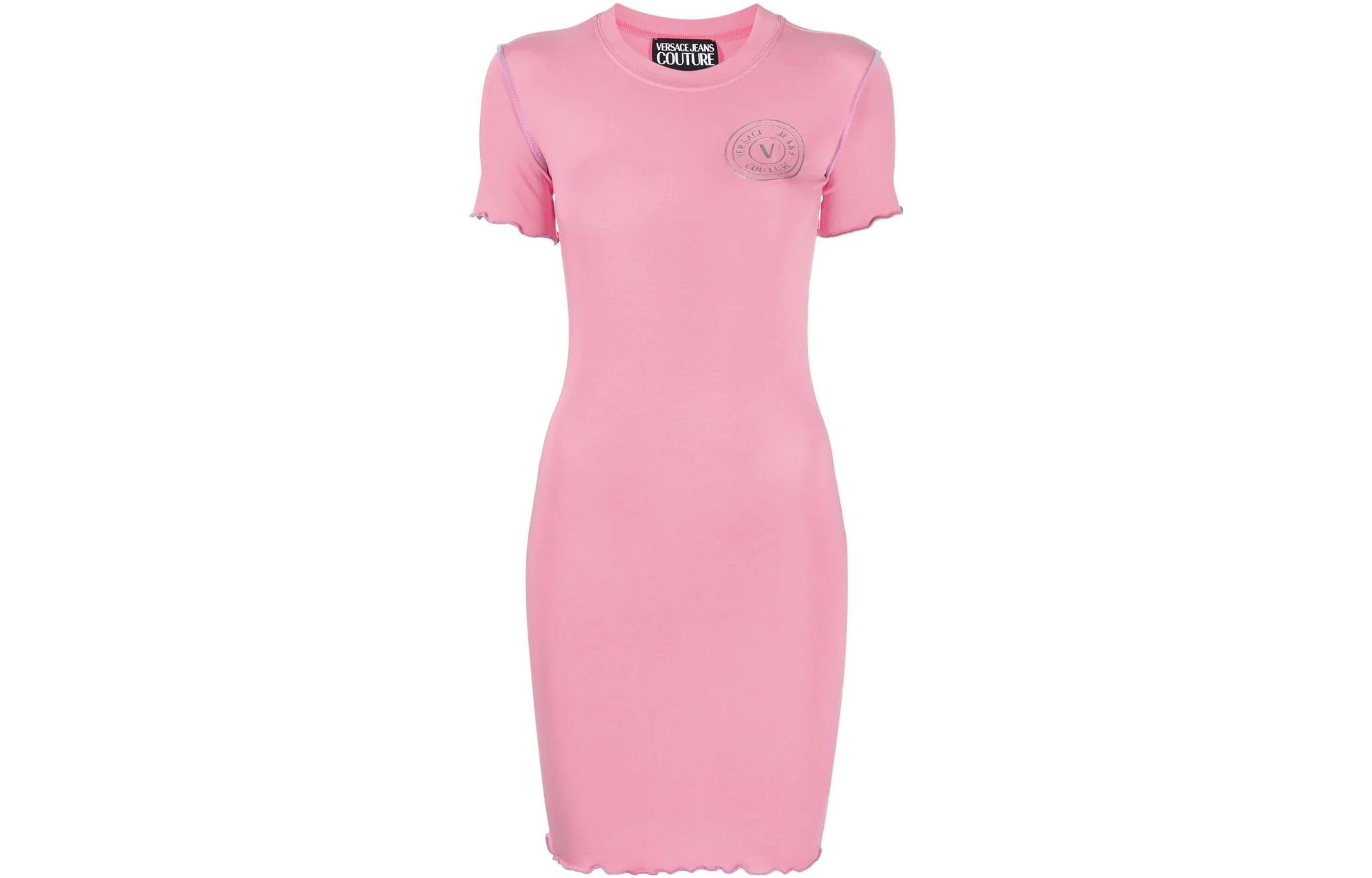 VERSACE JEANS COUTURE Женское розовое платье с короткими рукавами
VERSACE JEANS COUTURE Женское розовое платье с короткими рукавами