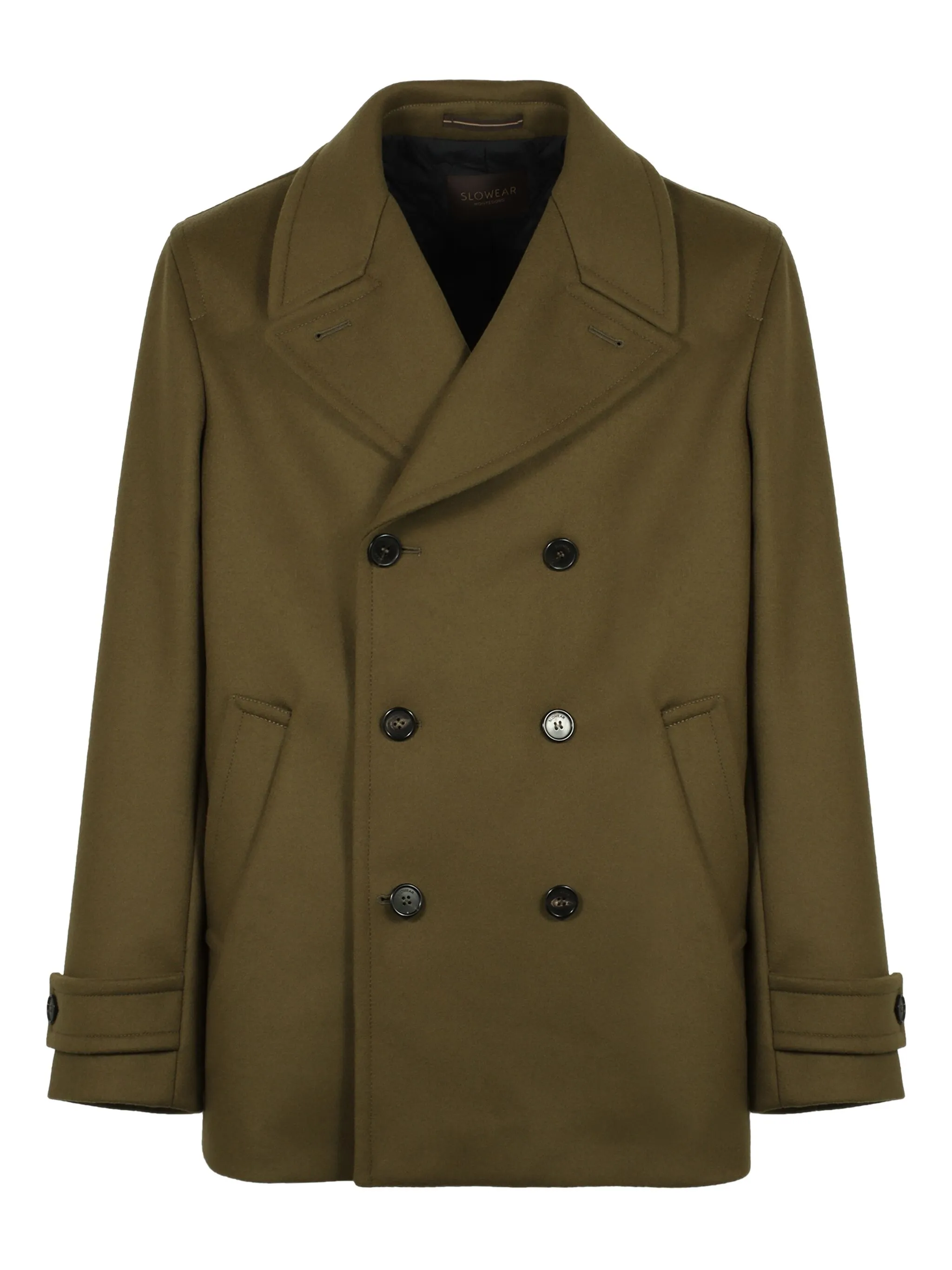 Двубортное пальто Slowear, зеленый
Двубортное пальто Slowear, зеленый