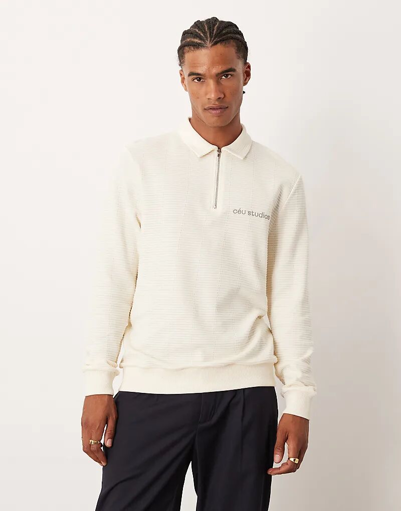 Толстовка ASOS DESIGN с застежкой-молнией на четверть дюйма, принтом на воротнике и груди цвета экрю
Толстовка ASOS DESIGN с застежкой-молнией на четверть дюйма, принтом на воротнике и груди цвета экрю