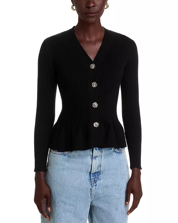 Кардиган с баской Nancy Yang, черный
Кардиган с баской Nancy Yang, черный