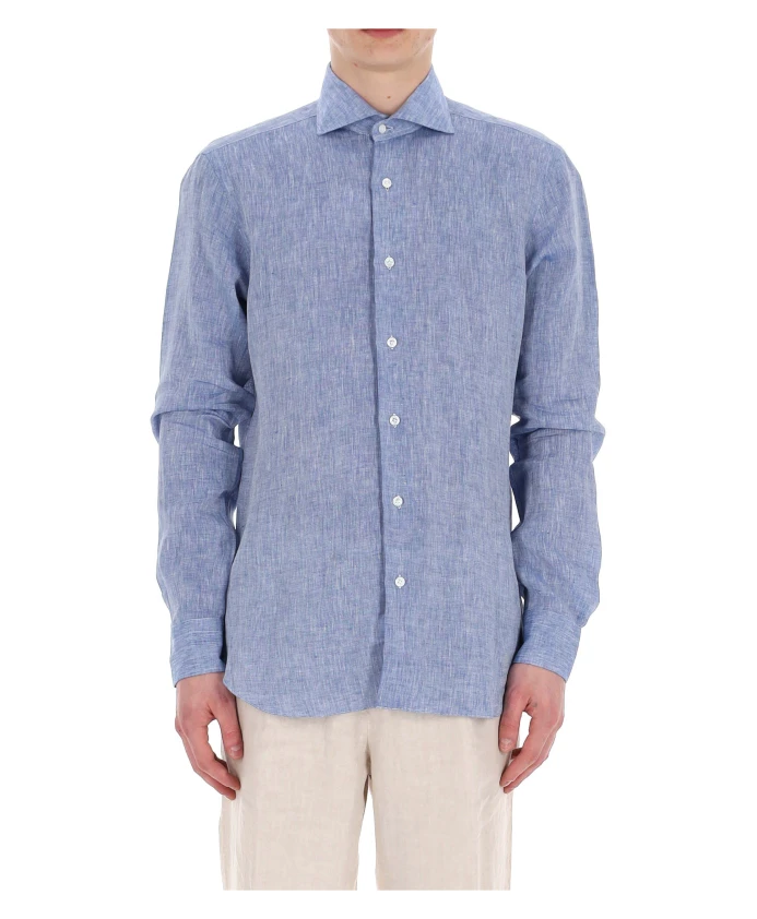 Прозрачная голубая льняная рубашка Dandylife Barba, синий
Прозрачная голубая льняная рубашка Dandylife Barba, синий