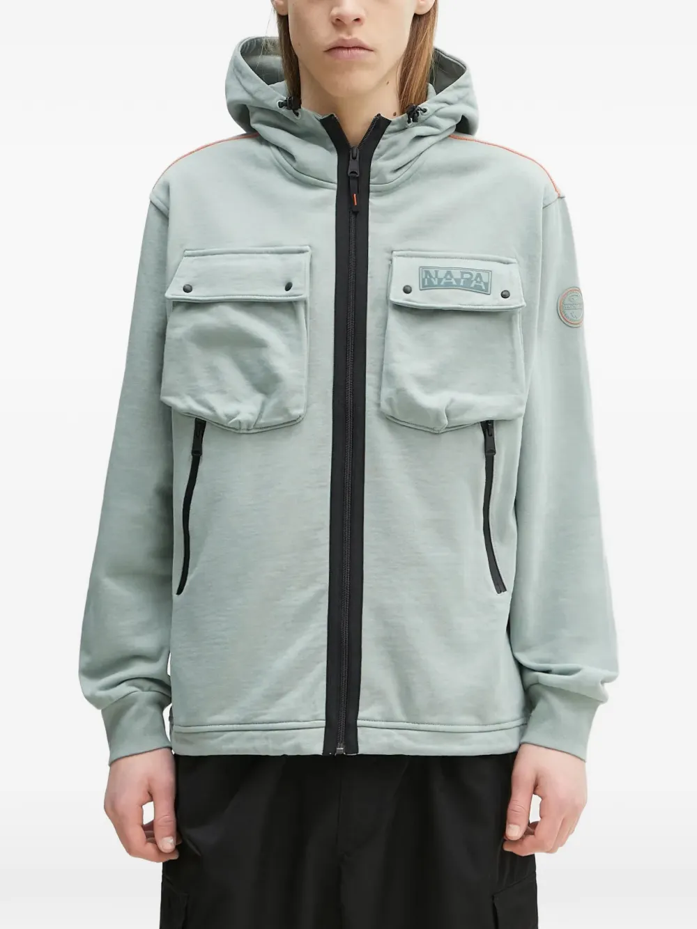 Толстовка на молнии с капюшоном и карманами Napapijri, синий
Толстовка на молнии с капюшоном и карманами Napapijri, синий