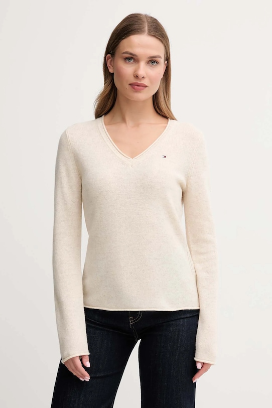 Шерстяной свитер Tommy Hilfiger, бежевый
Шерстяной свитер Tommy Hilfiger, бежевый