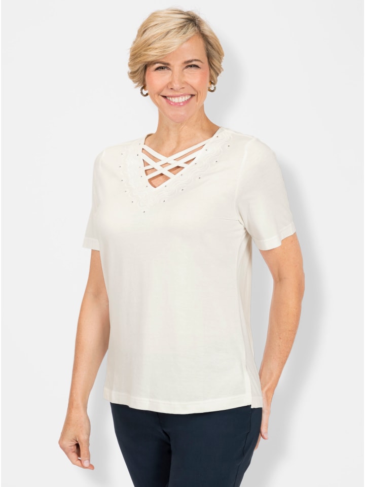 Рубашка с короткими рукавами цвета экрю WITT WEIDEN
Рубашка с короткими рукавами цвета экрю WITT WEIDEN