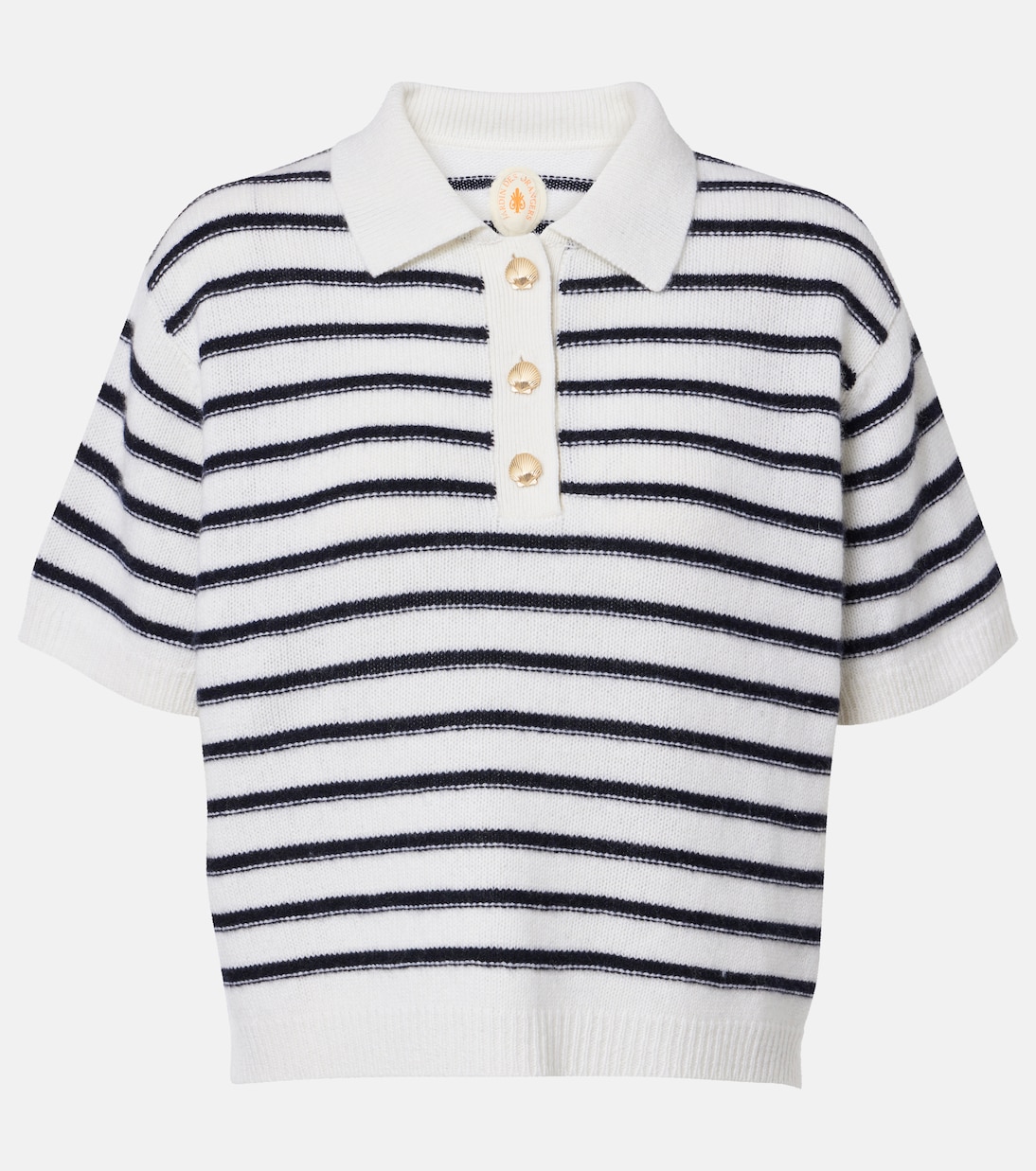 Свитер-поло из шерсти и кашемира Jardin des Orangers, White Black
Свитер-поло из шерсти и кашемира Jardin des Orangers, White Black