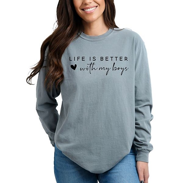 Футболка Life is better with my boys heart garment dyed long sleeve Simply Sage Market, Grey, Серый, Футболка Life is better with my boys heart garment dyed long sleeve Simply Sage Market, Grey
Футболка Life is better with my boys heart garment dyed long sleeve Simply Sage Market, Grey, Серый, Футболка Life is better with my boys heart garment dyed long sleeve Simply Sage Market, Grey