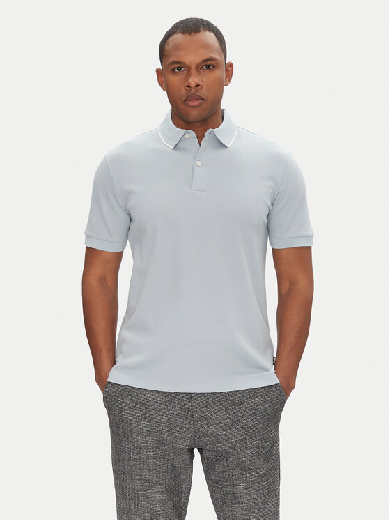 Рубашка поло стандартный крой H-Prout 59 50527650 Boss, голубой 
Рубашка поло стандартный крой H-Prout 59 50527650 Boss, голубой