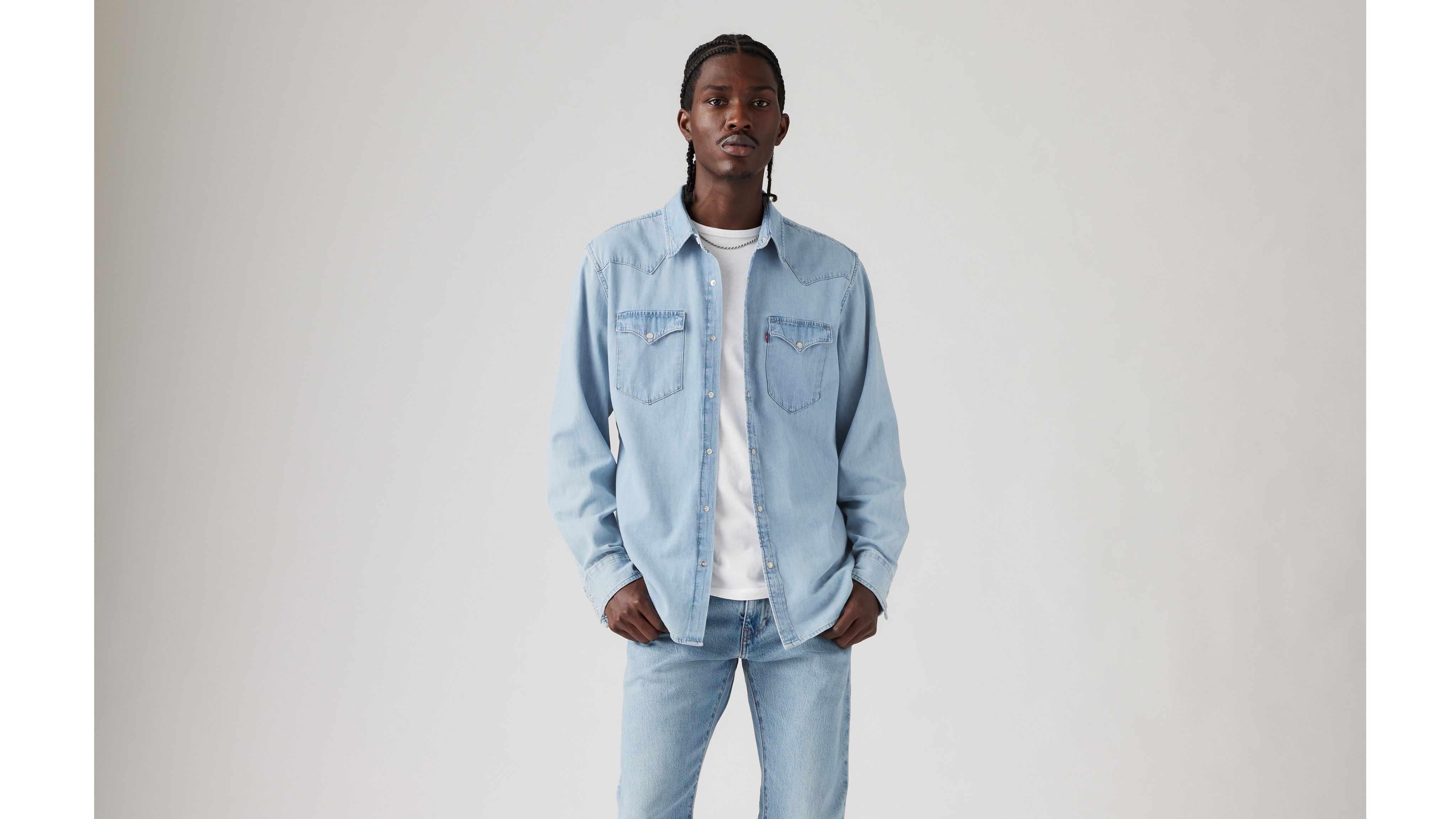 Классическая рубашка в стиле вестерн-стандарт Levi's, цвет Franklin Stonewash - Medium Wash
Классическая рубашка в стиле вестерн-стандарт Levi's, цвет Franklin Stonewash - Medium Wash