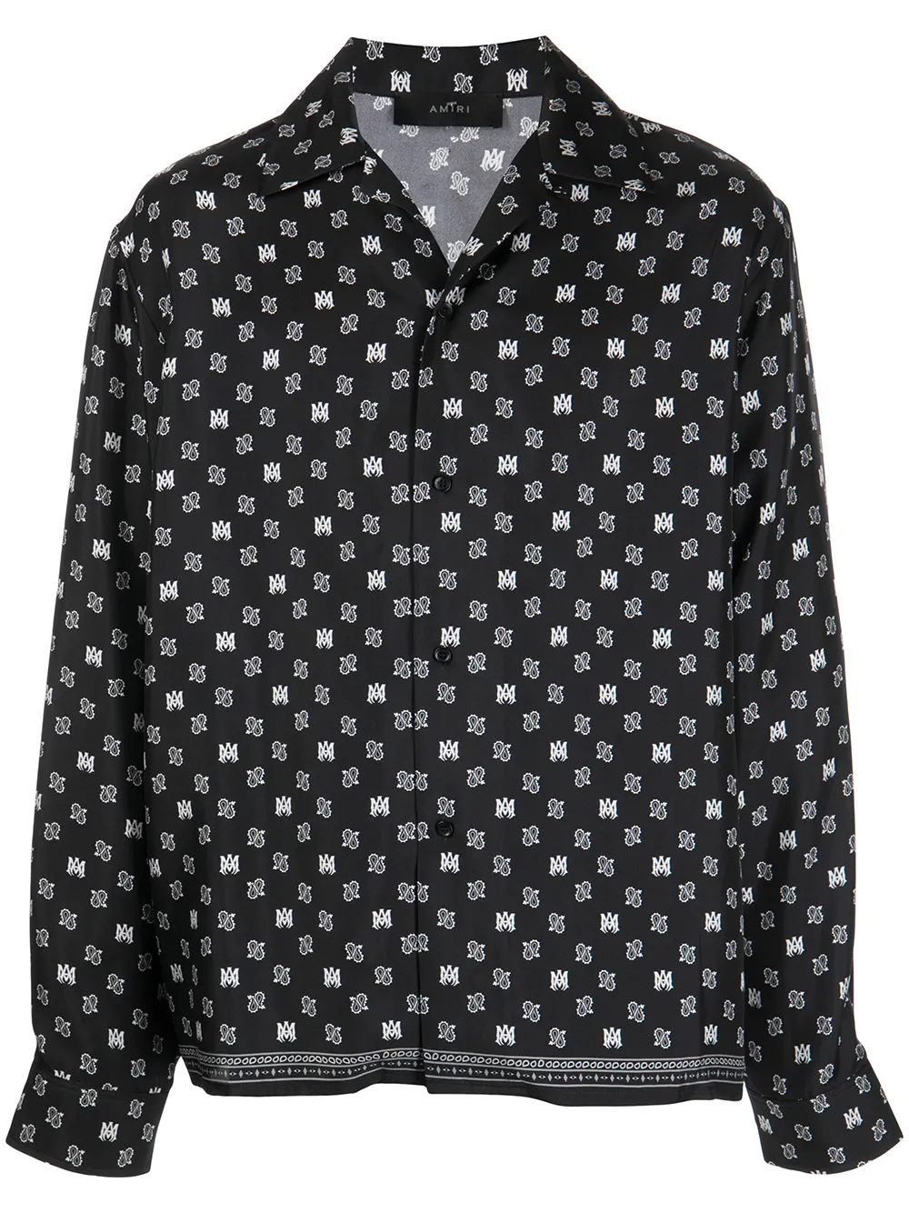 Шелковая рубашка с принтом пейсли AMIRI, черный
Шелковая рубашка с принтом пейсли AMIRI, черный