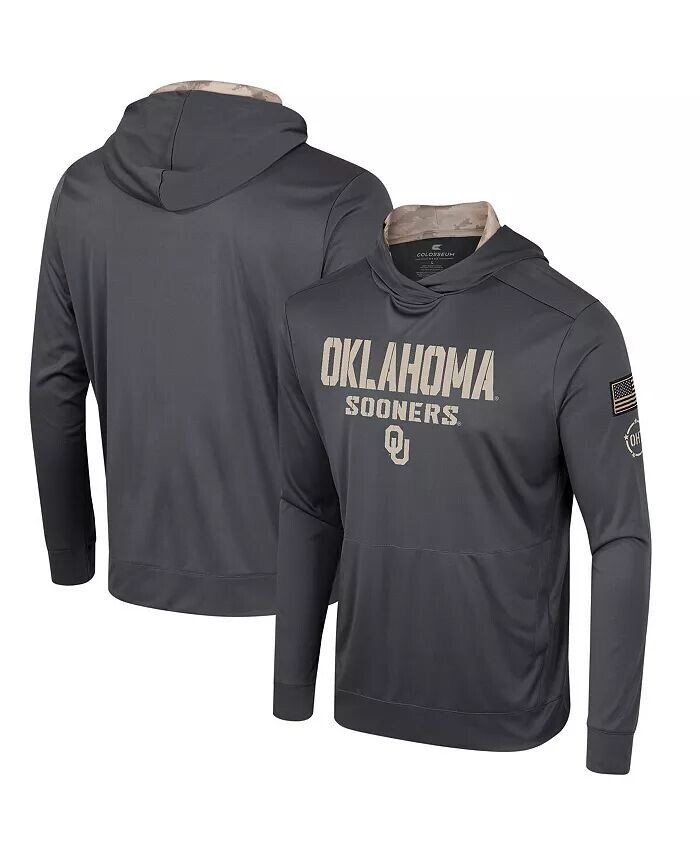Мужская футболка-толстовка с капюшоном цвета уголь Oklahoma Sooners OHT в стиле милитари с длинными рукавами Colosseum
Мужская футболка-толстовка с капюшоном цвета уголь Oklahoma Sooners OHT в стиле милитари с длинными рукавами Colosseum