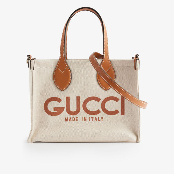 Сумка-тоут из парусины с кожаной отделкой и логотипом Gucci, серый
Сумка-тоут из парусины с кожаной отделкой и логотипом Gucci, серый