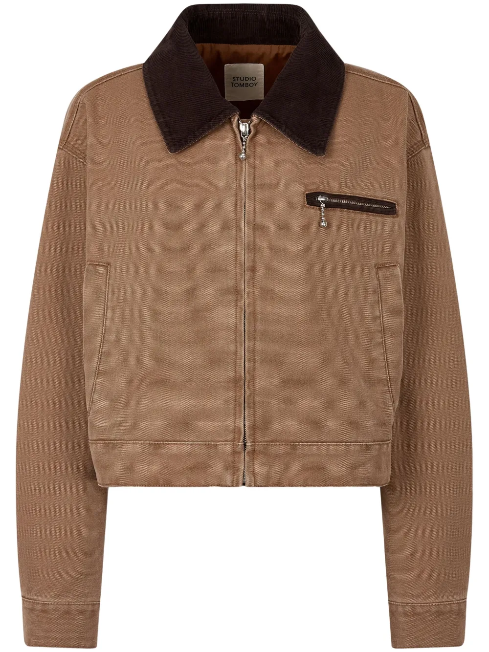 Укороченная куртка с вельветовым воротником STUDIO TOMBOY, нейтральный
Укороченная куртка с вельветовым воротником STUDIO TOMBOY, нейтральный