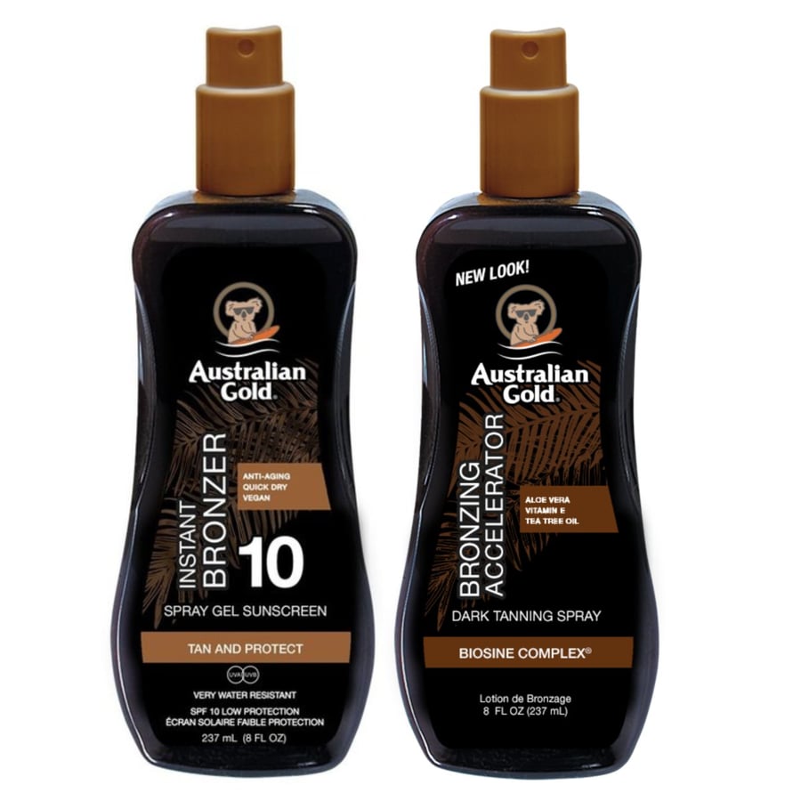 Australian Gold Spray Bronzer SPF10 + Спрей-ускоритель загара
Australian Gold Spray Bronzer SPF10 + Спрей-ускоритель загара