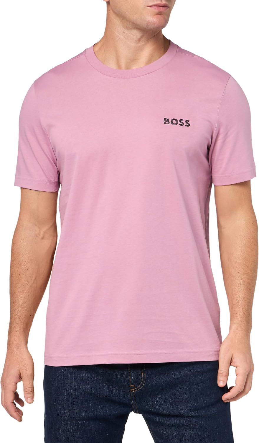 Мужская хлопковая футболка BOSS с ярким контрастным логотипом, Orchid Haze, Фиолетовый, Мужская хлопковая футболка BOSS с ярким контрастным логотипом, Orchid Haze
Мужская хлопковая футболка BOSS с ярким контрастным логотипом, Orchid Haze, Фиолетовый, Мужская хлопковая футболка BOSS с ярким контрастным логотипом, Orchid Haze