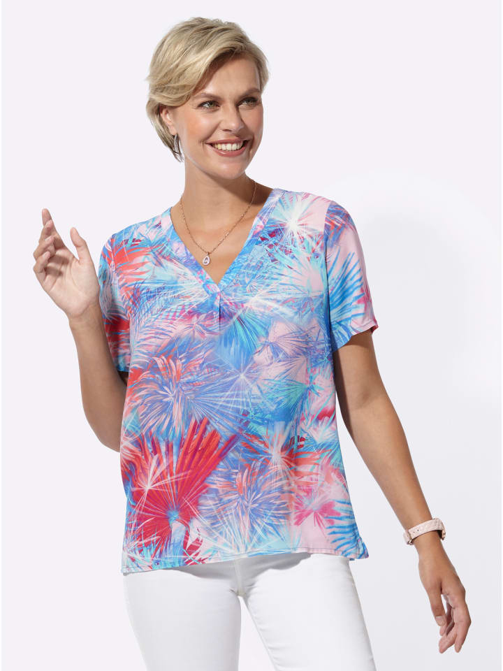 Блузка без застежки с принтом цвета морской волны и зелени WITT WEIDEN
Блузка без застежки с принтом цвета морской волны и зелени WITT WEIDEN