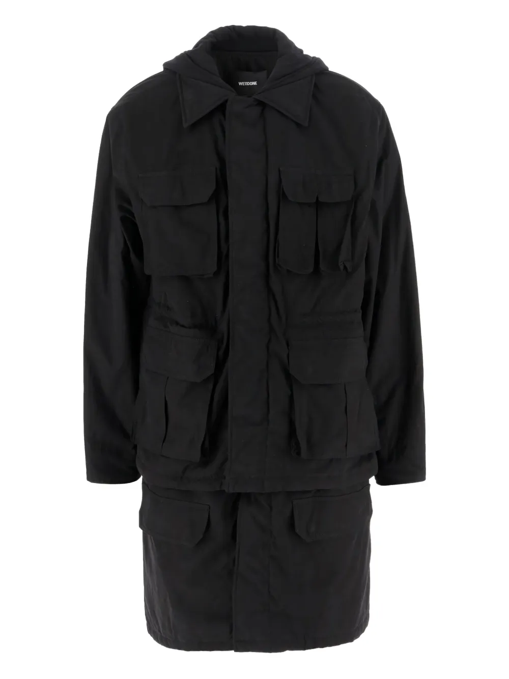 Плащ с капюшоном We11done, черный
Плащ с капюшоном We11done, черный