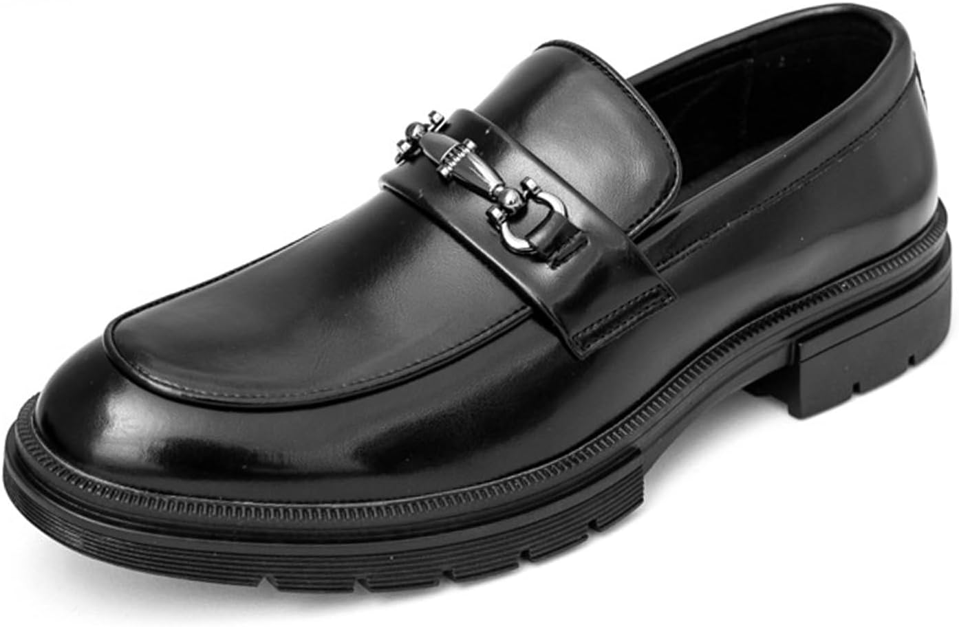 Мужские мягкие кожаные лоферы на платформе с массивной подошвой, с металлической цепочкой, деловые повседневные слипоны, формальная рабочая обувь Gxnngej, черный
Мужские мягкие кожаные лоферы на платформе с массивной подошвой, с металлической цепочкой, деловые повседневные слипоны, формальная рабочая обувь Gxnngej, черный