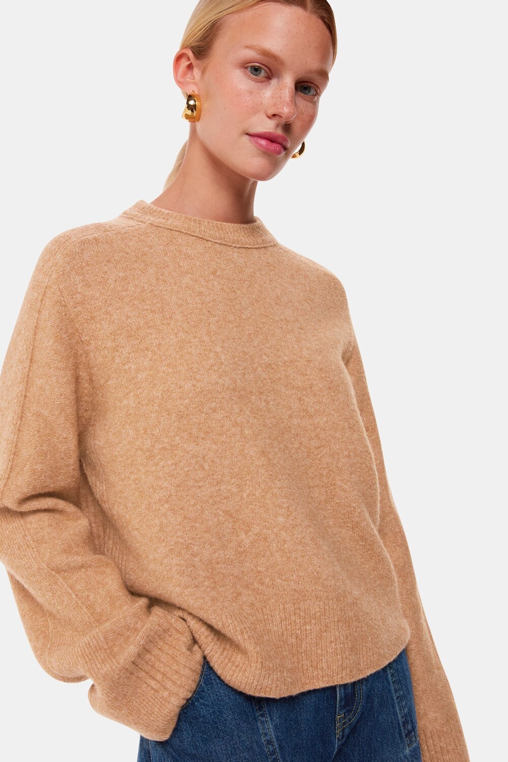 Джемпер с круглым вырезом из смеси шерсти Alana Whistles, коричневый
Джемпер с круглым вырезом из смеси шерсти Alana Whistles, коричневый