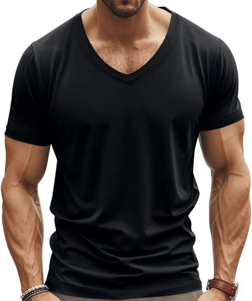 TOMITANY Мужская летняя футболка V-образный вырез легкая быстросохнущая
TOMITANY Мужская летняя футболка V-образный вырез легкая быстросохнущая