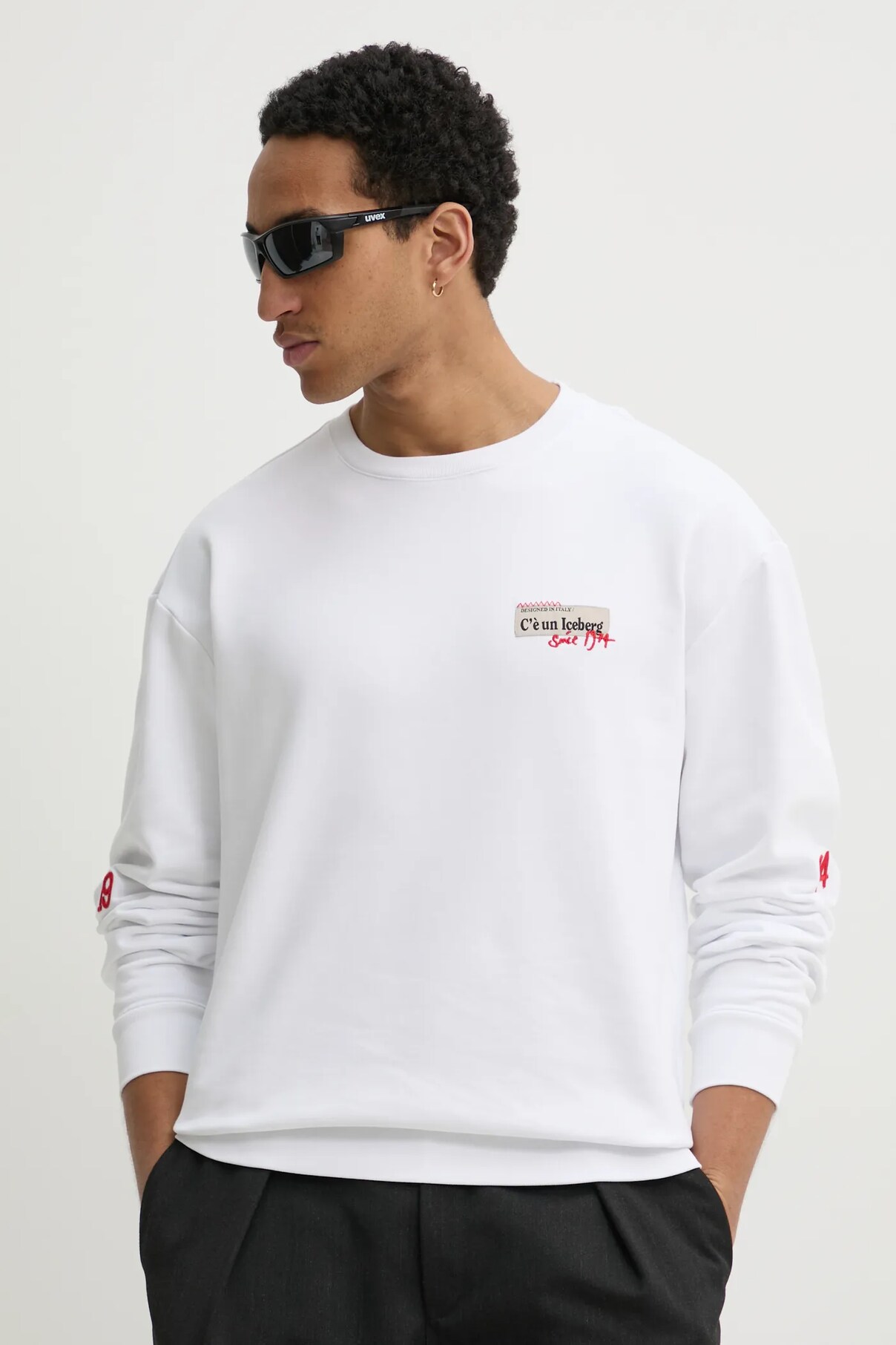 Хлопковая толстовка Iceberg, белый
Хлопковая толстовка Iceberg, белый