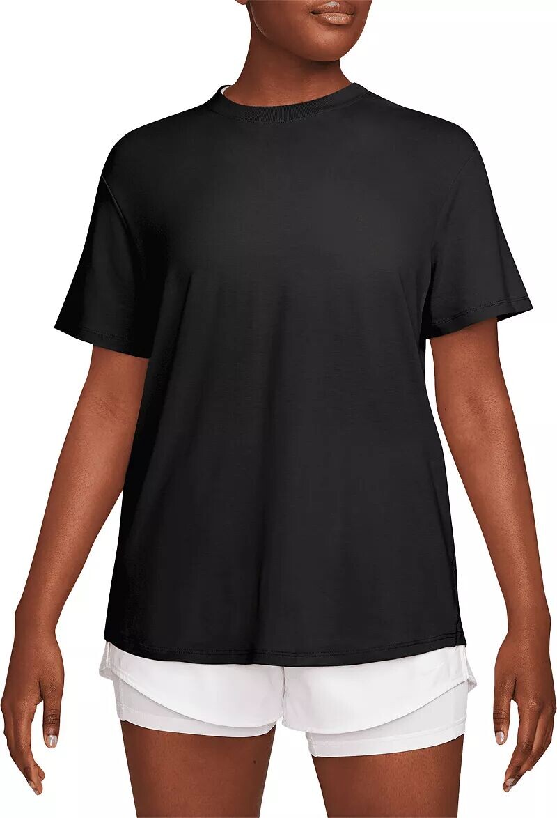 Женская футболка свободного кроя Nike One Dri-FIT с короткими рукавами, черный
Женская футболка свободного кроя Nike One Dri-FIT с короткими рукавами, черный