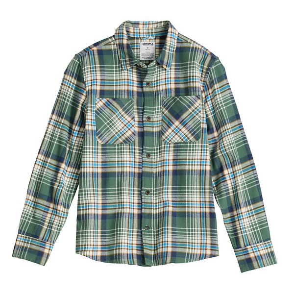Фланелевая рубашка с длинным рукавом для мальчиков 8-20 лет, regular & husky Sonoma Goods For Life, Plaid Green
Фланелевая рубашка с длинным рукавом для мальчиков 8-20 лет, regular & husky Sonoma Goods For Life, Plaid Green