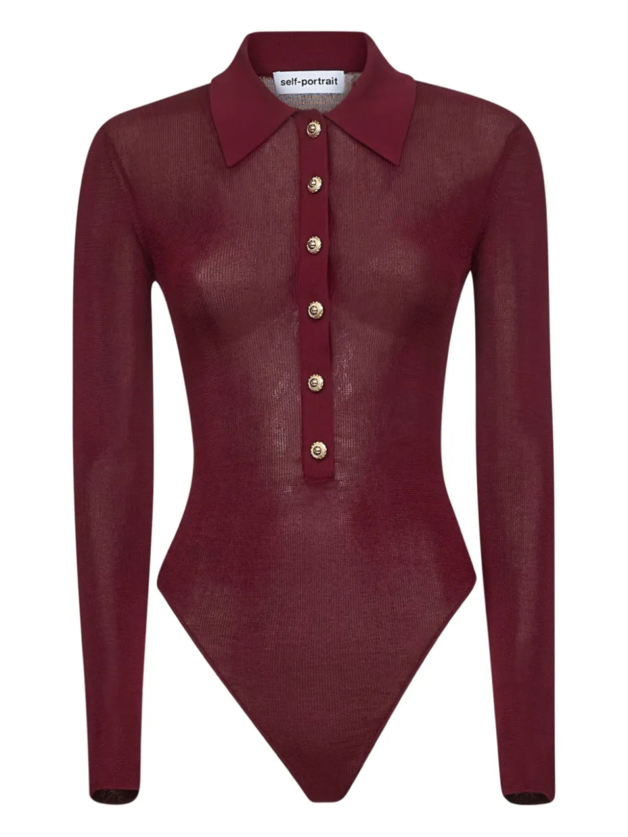 Боди из хлопка Self-Portrait, красный
Боди из хлопка Self-Portrait, красный