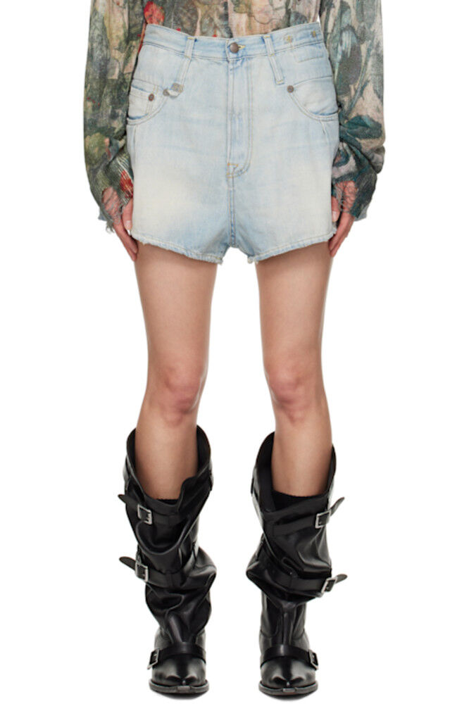 Синие прямые джинсовые шорты Venti с двойной петлей R13
Синие прямые джинсовые шорты Venti с двойной петлей R13