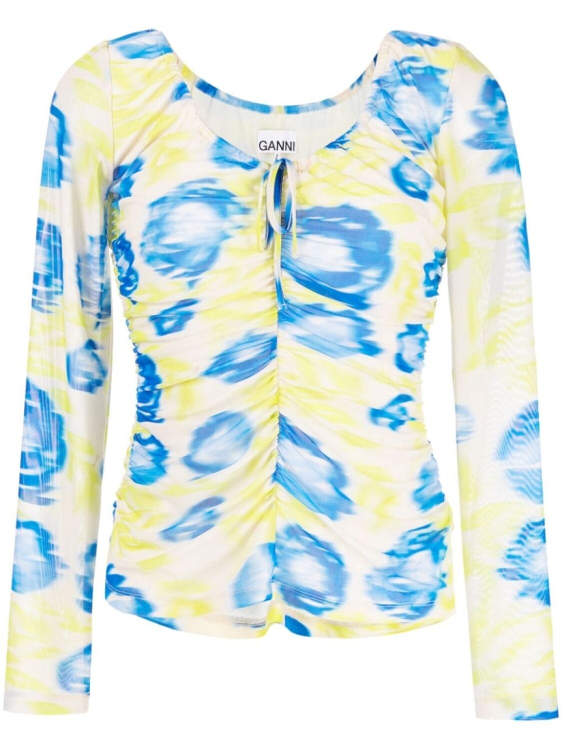 GANNI сетчатая блузка со сборками и цветочным принтом, мультиколор
GANNI сетчатая блузка со сборками и цветочным принтом, мультиколор