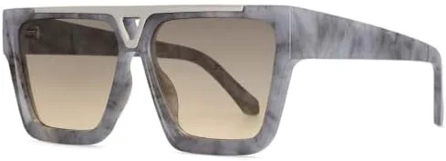 Солнцезащитные очки большого размера 2027 квадратной формы для мужчин и женщин, декоративная винтажная оправа, защита от УФ-излучения UV400 MTZJH, Grey Marble
Солнцезащитные очки большого размера 2027 квадратной формы для мужчин и женщин, декоративная винтажная оправа, защита от УФ-излучения UV400 MTZJH, Grey Marble