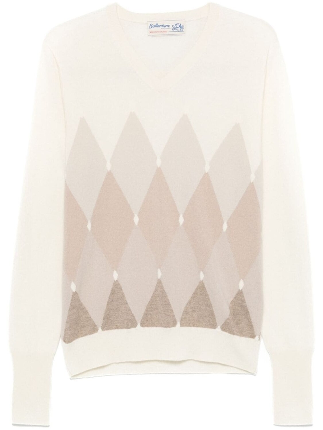 Ballantyne свитер с V-образным вырезом и ромбовидным узором, нейтральный цвет
Ballantyne свитер с V-образным вырезом и ромбовидным узором, нейтральный цвет